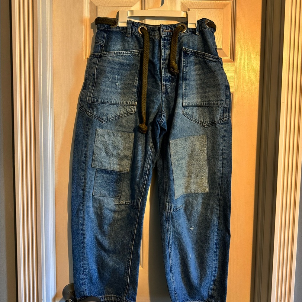 We The Free Moxie Pull-On Barrel Jeans